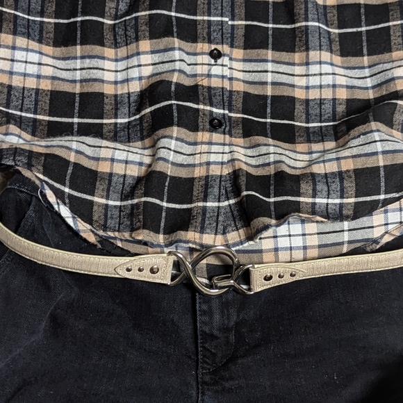 Vintage mod buckle waist belt - Picture 2 of 8